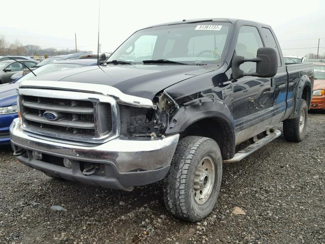 1FTNX21L71EC68165 - 2001 FORD F250 SUPER BLACK photo 2