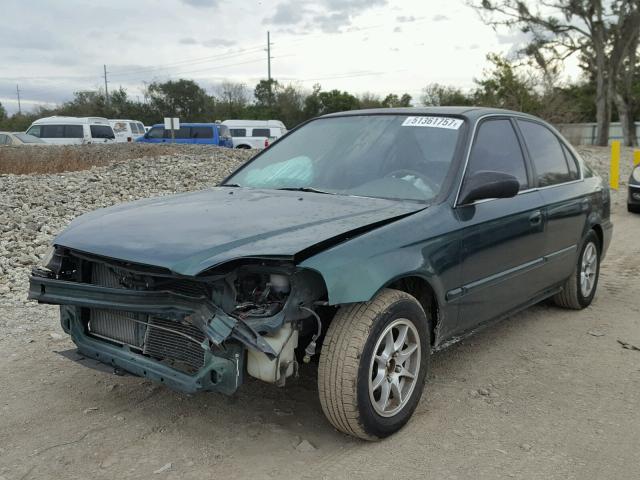 2HGEJ6616XH561445 - 1999 HONDA CIVIC BASE GREEN photo 2