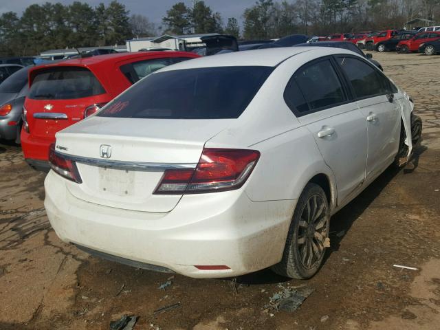 19XFB2F9XFE083300 - 2015 HONDA CIVIC EXL WHITE photo 4