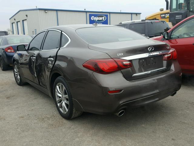 JN1BY1AP3FM540577 - 2015 INFINITI Q70 3.7 BROWN photo 3