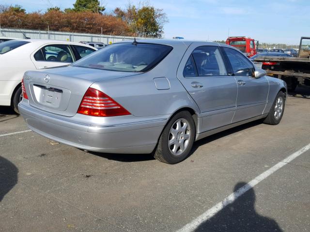 WDBNG75J12A294256 - 2002 MERCEDES-BENZ S 500 SILVER photo 4