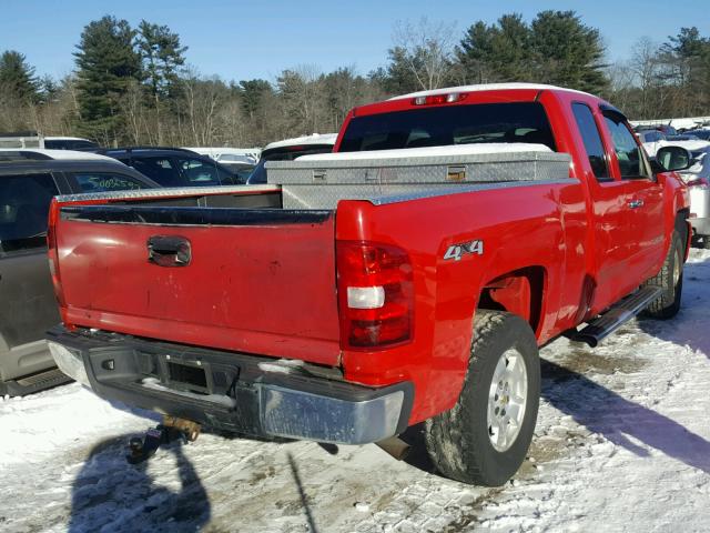 1GCRKSE38BZ256868 - 2011 CHEVROLET SILVERADO RED photo 4