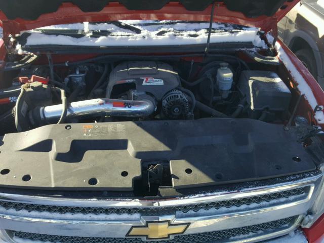 1GCRKSE38BZ256868 - 2011 CHEVROLET SILVERADO RED photo 7