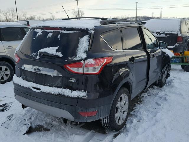 1FMCU9HX1DUC12701 - 2013 FORD ESCAPE SEL BLACK photo 4