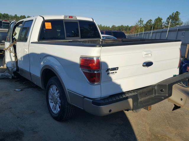 1FTFW1CV4AFA30512 - 2010 FORD F150 SUPER WHITE photo 3