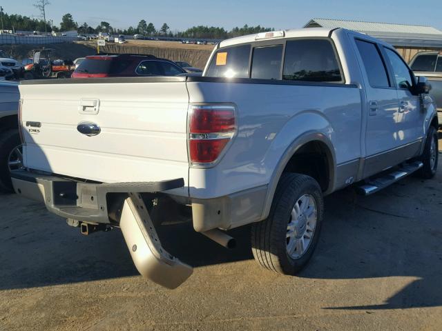 1FTFW1CV4AFA30512 - 2010 FORD F150 SUPER WHITE photo 4