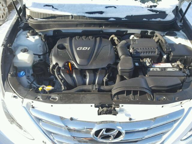 5NPEB4AC9BH022889 - 2011 HYUNDAI SONATA GLS WHITE photo 7