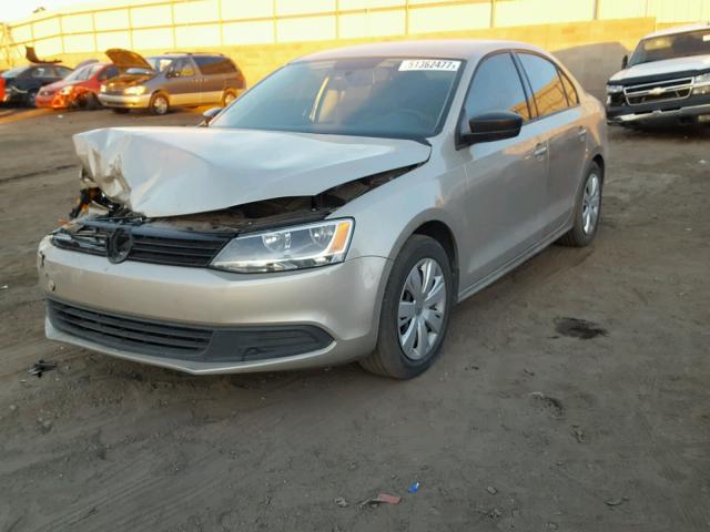 3VW1K7AJ8EM242812 - 2014 VOLKSWAGEN JETTA BASE SILVER photo 2