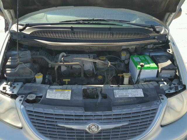 2C4GP44321R396123 - 2001 CHRYSLER TOWN & COU BLUE photo 7