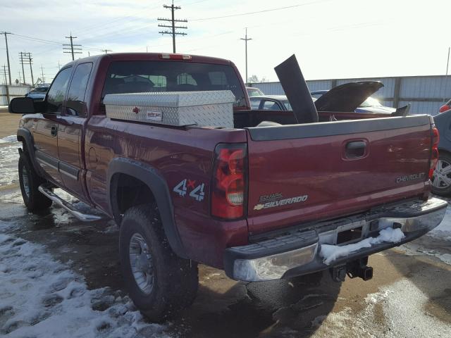 1GCHK29U45E286685 - 2005 CHEVROLET SILVERADO MAROON photo 3