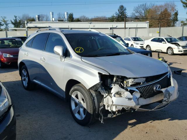 2T2BK1BA0AC020394 - 2010 LEXUS RX 350 SILVER photo 1