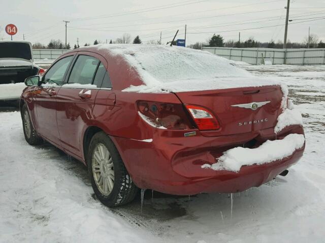 1C3LC56R78N240513 - 2008 CHRYSLER SEBRING TO RED photo 3