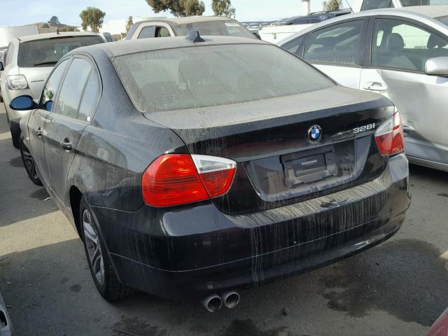 WBAVC53548FZ86771 - 2008 BMW 328 I SULE BLACK photo 3