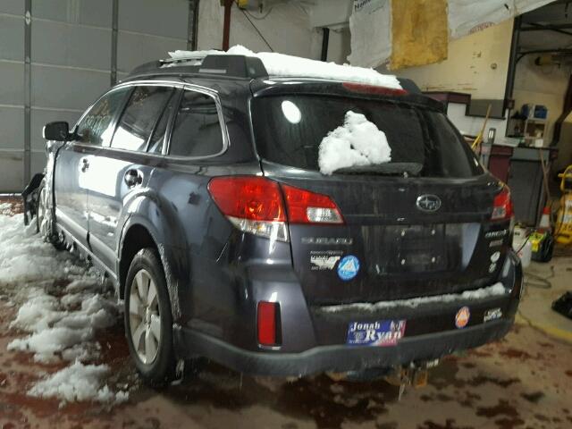 4S4BRBCC9B3437153 - 2011 SUBARU OUTBACK 2. BLUE photo 3