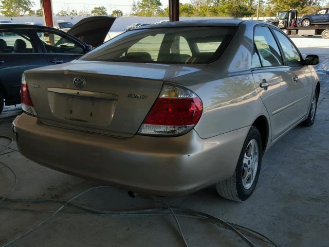 4T1BE32K96U729623 - 2006 TOYOTA CAMRY LE TAN photo 4