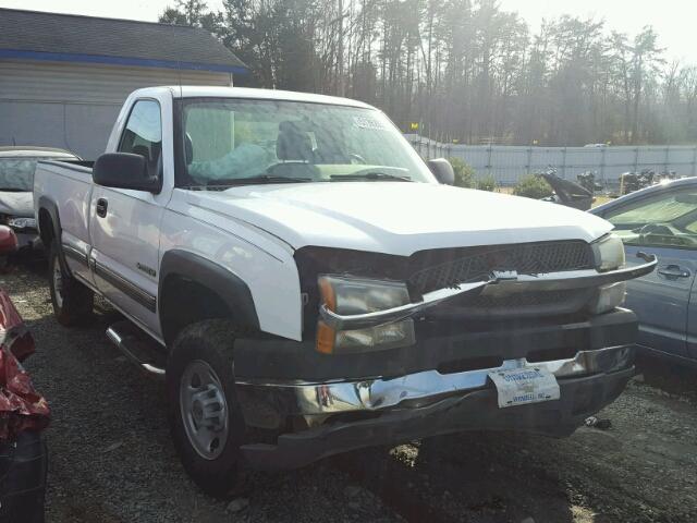 1GCHC24U04E399858 - 2004 CHEVROLET SILVERADO WHITE photo 1