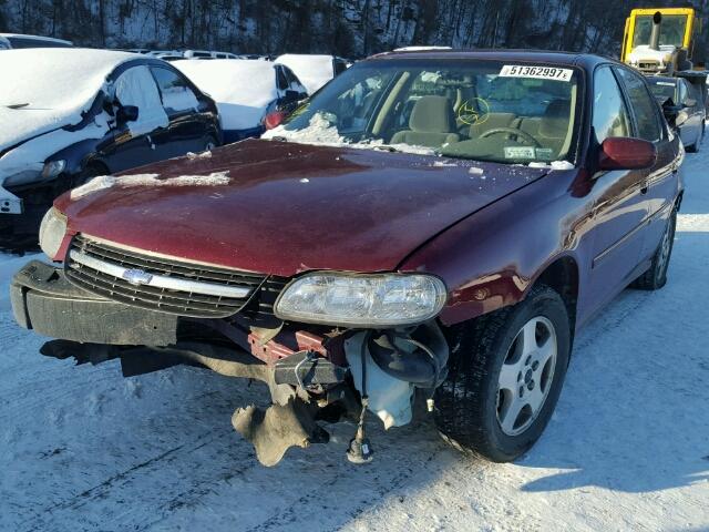 1G1NE52J52M688124 - 2002 CHEVROLET MALIBU LS 栗色 照片 2