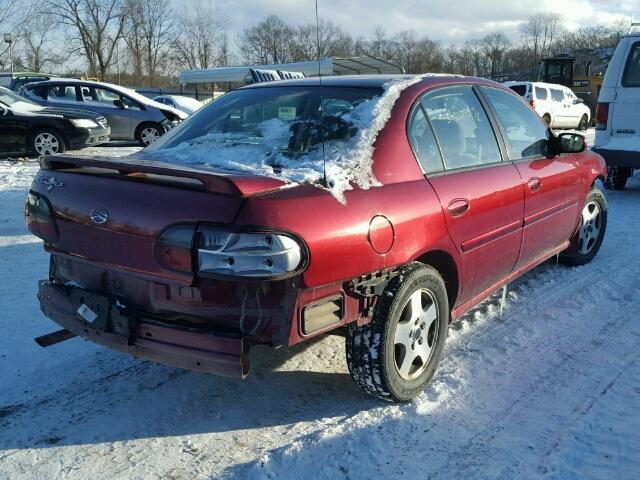 1G1NE52J52M688124 - 2002 CHEVROLET MALIBU LS MAROON photo 4