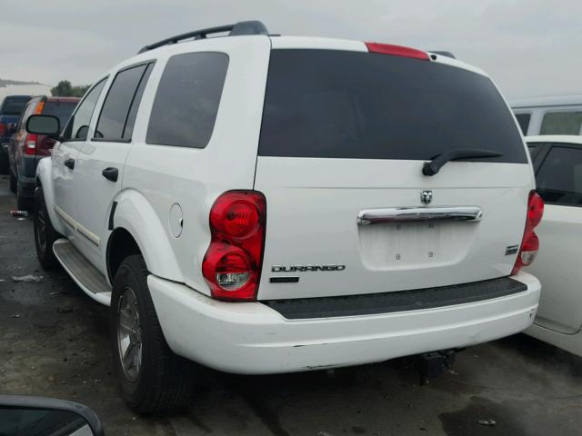 1D8HB58DX5F582986 - 2005 DODGE DURANGO LI WHITE photo 3