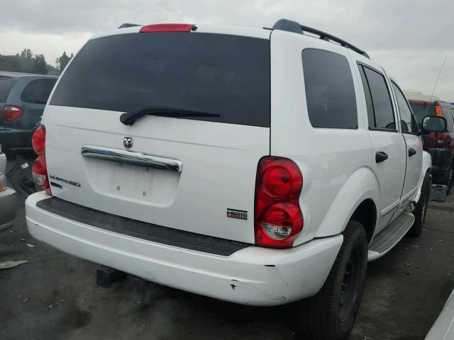 1D8HB58DX5F582986 - 2005 DODGE DURANGO LI WHITE photo 4