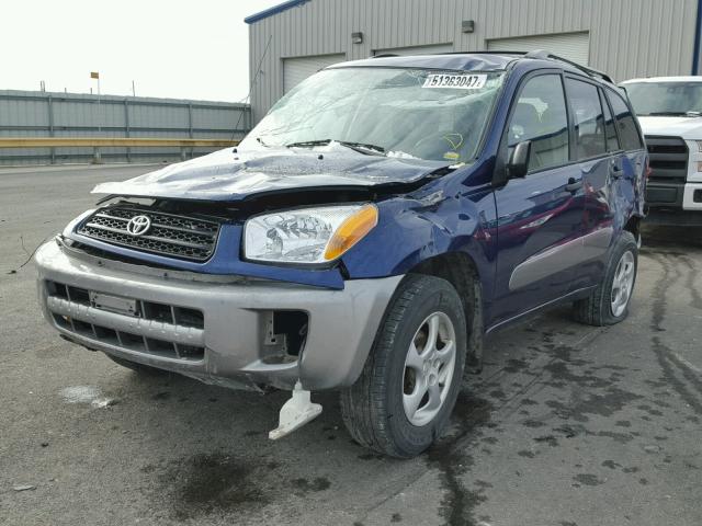 JTEGH20V230102284 - 2003 TOYOTA RAV4 BLUE photo 2