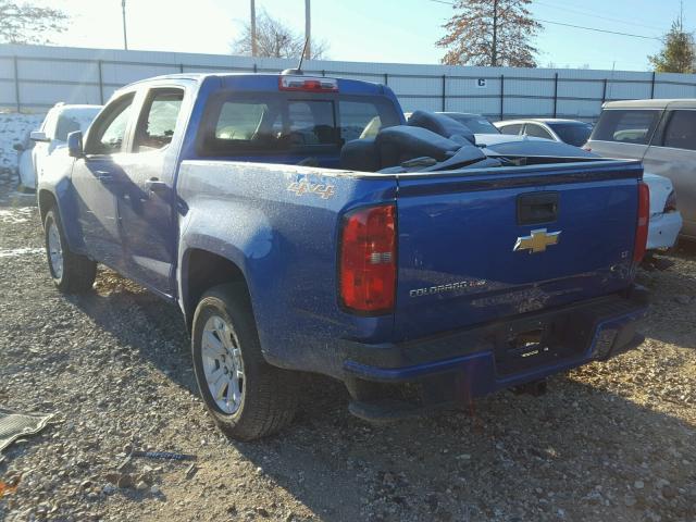 1GCGTCEN6J1141260 - 2018 CHEVROLET COLORADO L BLUE photo 3