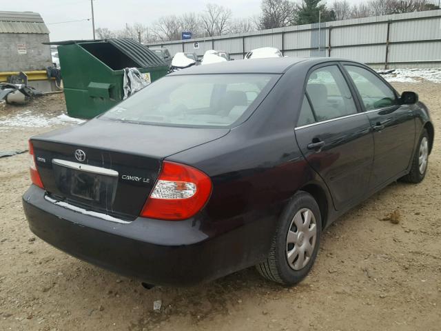 4T1BE32K34U287080 - 2004 TOYOTA CAMRY LE შავი ფოტო 4