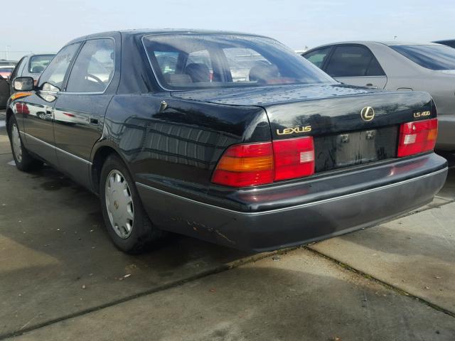 JT8BH22F1T0043294 - 1996 LEXUS LS 400 BLACK photo 3