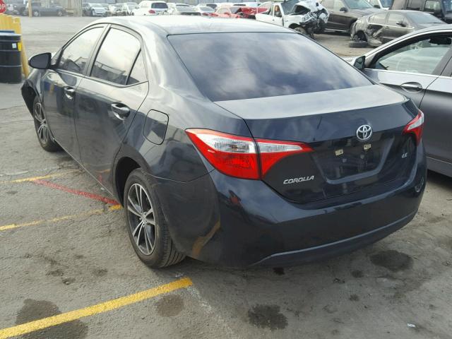 5YFBURHE5FP302237 - 2015 TOYOTA COROLLA L BLACK photo 3