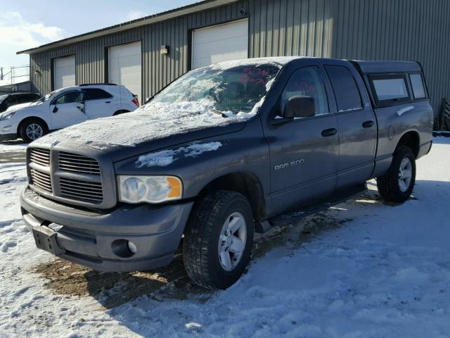 3D7HU18Z02G167155 - 2002 DODGE RAM 1500 GRAY photo 2