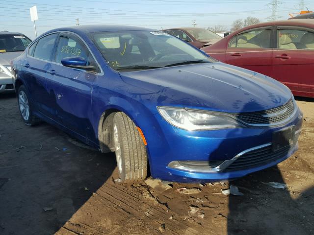 1C3CCCAB6FN507779 - 2015 CHRYSLER 200 LIMITE BLUE photo 1