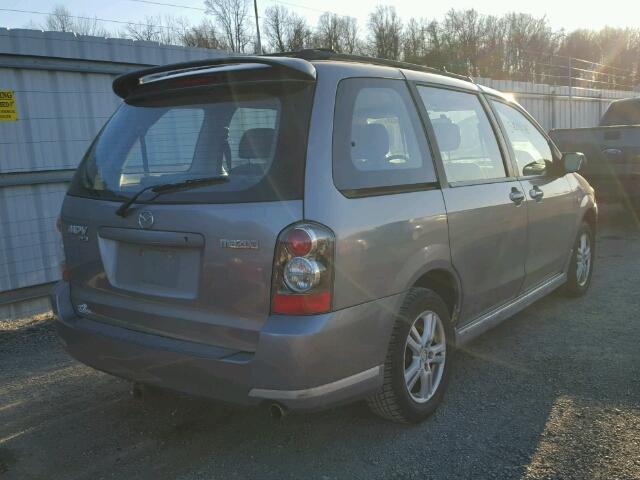 JM3LW28A440531123 - 2004 MAZDA MPV WAGON SILVER photo 4