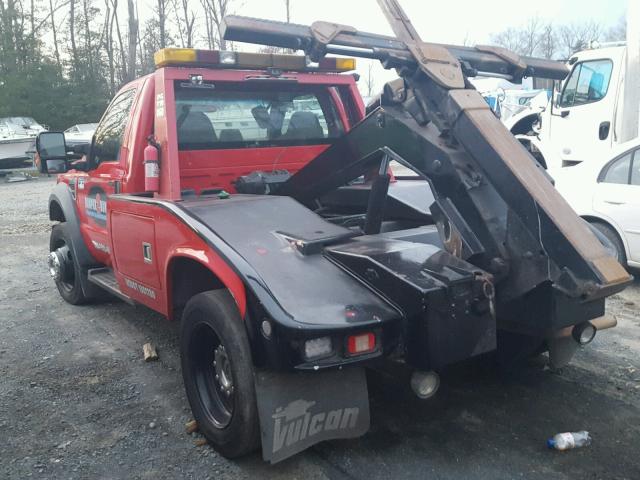 1FDXF46R98ED04125 - 2008 FORD F450 SUPER RED photo 3