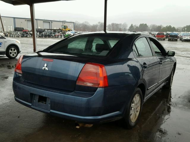 4A3AB36F76E049023 - 2006 MITSUBISHI GALANT ES BLUE photo 4