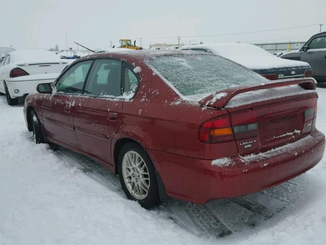 4S3BE635437215994 - 2003 SUBARU LEGACY L RED photo 3