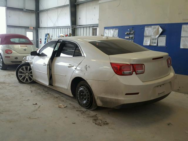 1G11G5SX2DF225720 - 2013 CHEVROLET MALIBU 3LT WHITE photo 3