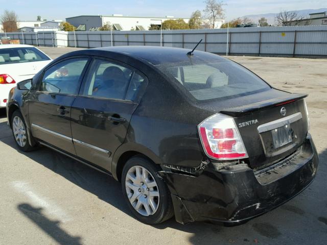 3N1AB6AP9BL614325 - 2011 NISSAN SENTRA 2.0 BLACK photo 3