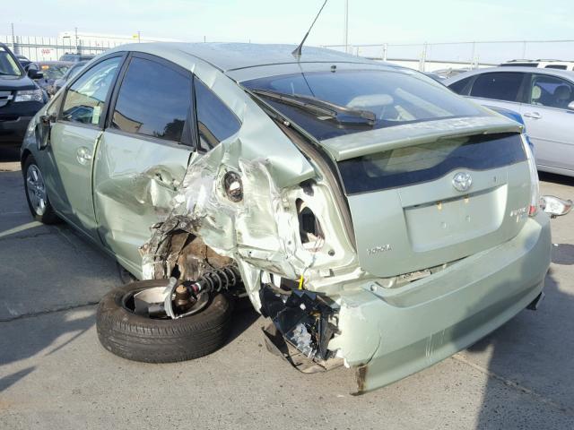 JTDKB20U383388546 - 2008 TOYOTA PRIUS GREEN photo 3