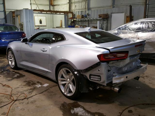 1G1FB1RX2H0161321 - 2017 CHEVROLET CAMARO LT SILVER photo 3