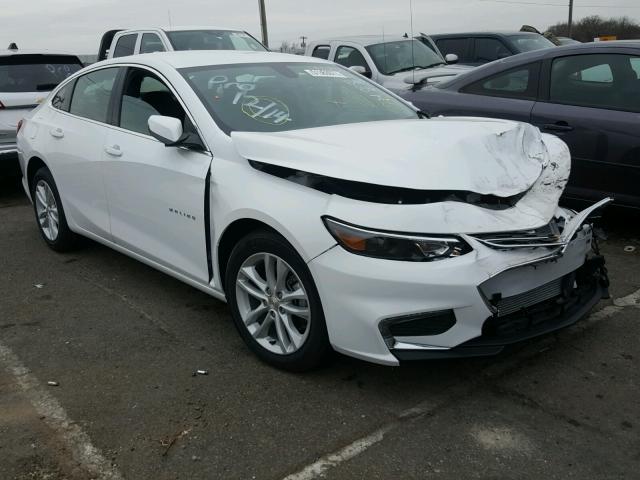 1G1ZD5ST3JF158596 - 2018 CHEVROLET MALIBU LT WHITE photo 1