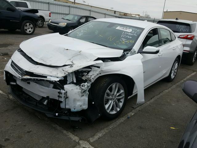 1G1ZD5ST3JF158596 - 2018 CHEVROLET MALIBU LT WHITE photo 2