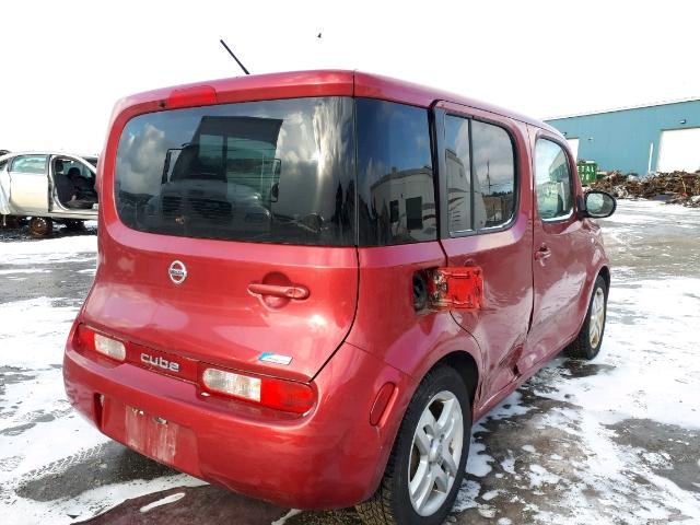 JN8AZ28R09T108689 - 2009 NISSAN CUBE BASE RED photo 4