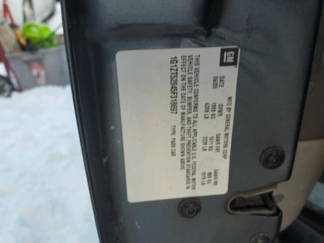 1G1ZT52845F318697 - 2005 CHEVROLET MALIBU LS ნაცრისფერი ფოტო 10