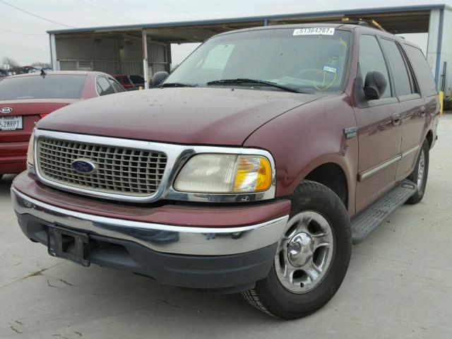 1FMRU15LXYLA91725 - 2000 FORD EXPEDITION BURGUNDY photo 2