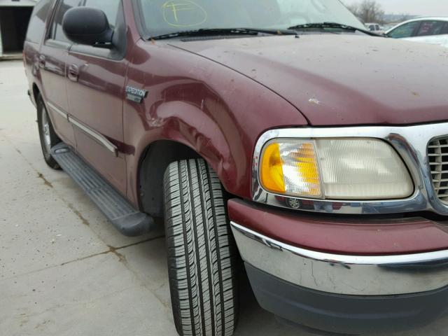 1FMRU15LXYLA91725 - 2000 FORD EXPEDITION BURGUNDY photo 9