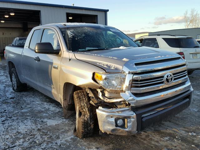 5TFUY5F10GX535371 - 2016 TOYOTA TUNDRA DOU SILVER photo 1