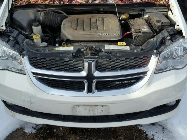 2C4RDGDG0CR109340 - 2012 DODGE GRAND CARA WHITE photo 7