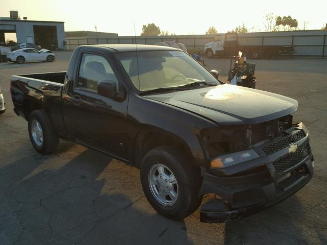 1GCCS149178158462 - 2007 CHEVROLET COLORADO BLACK photo 1