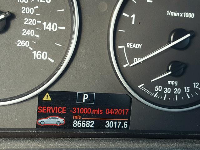 WBA3B1C53DF462525 - 2013 BMW 320 I BLUE photo 8