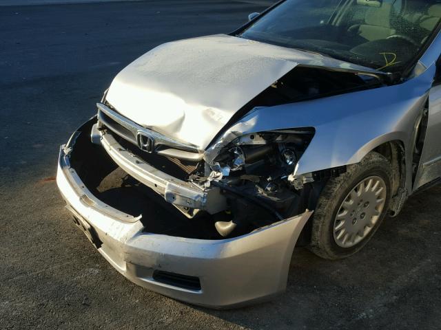 1HGCM56137A065364 - 2007 HONDA ACCORD VAL SILVER photo 9